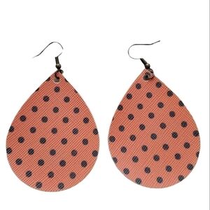 FALL Polka Dot Earrings Handmade